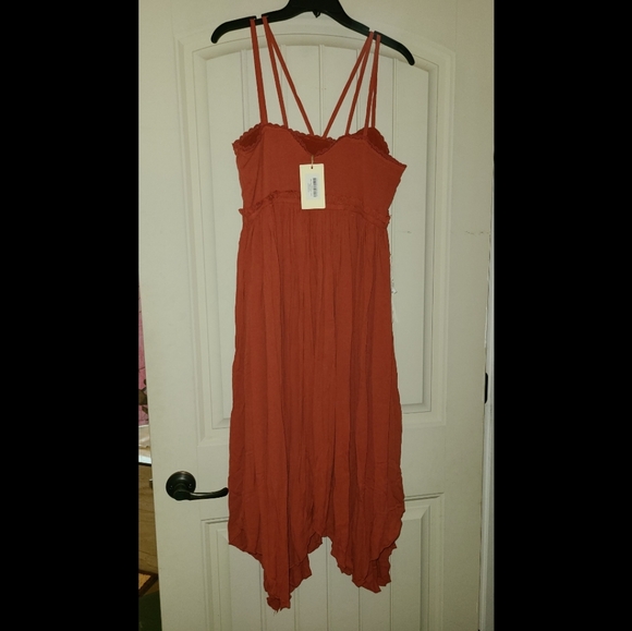 Joyfolie Miley dress in Persimmon - Picture 4 of 5